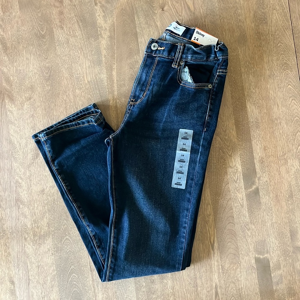 Boys size 14 skinny old navy jeans with built in flex NWT